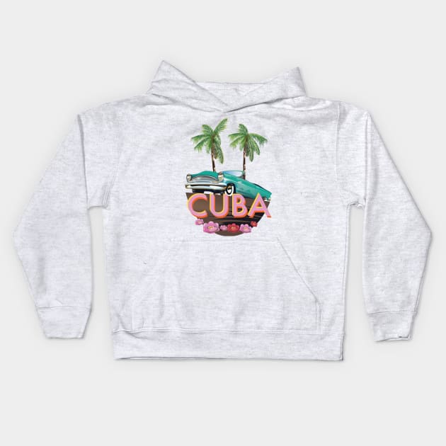 Cuba Kids Hoodie by nickemporium1